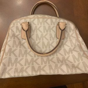 Small Michael Kors vanilla satchel